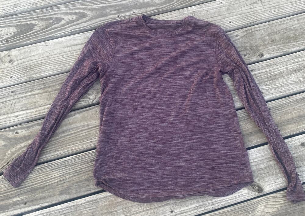 Lululemon Men's Fresh Move Long Sleeve Shirt - Heather Purple - Size M